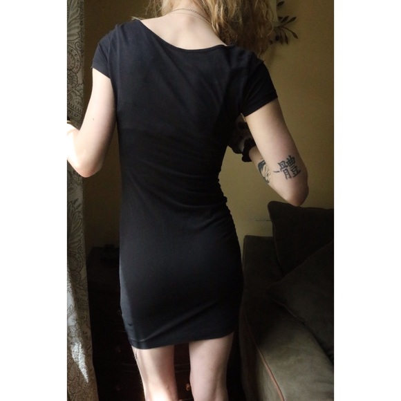 H&M Dresses & Skirts - H&M Basic Black Stretchy Knee Length Tight Dress !